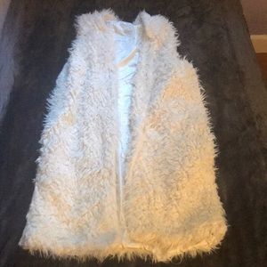 Long fur vest w silk lining